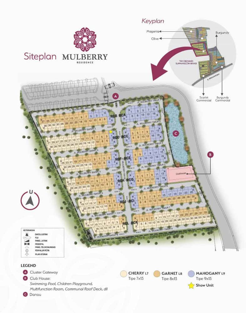 Siteplan Mulberry Residence