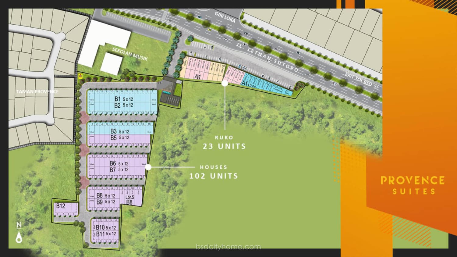 Siteplan Provence Suites