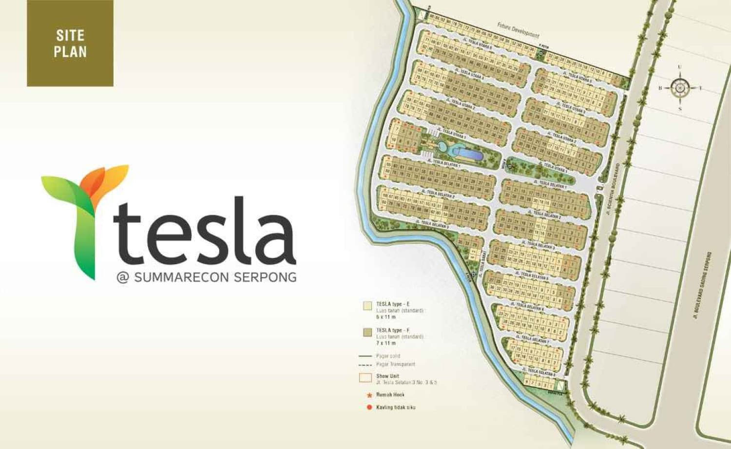 Siteplan Tesla Summarecon