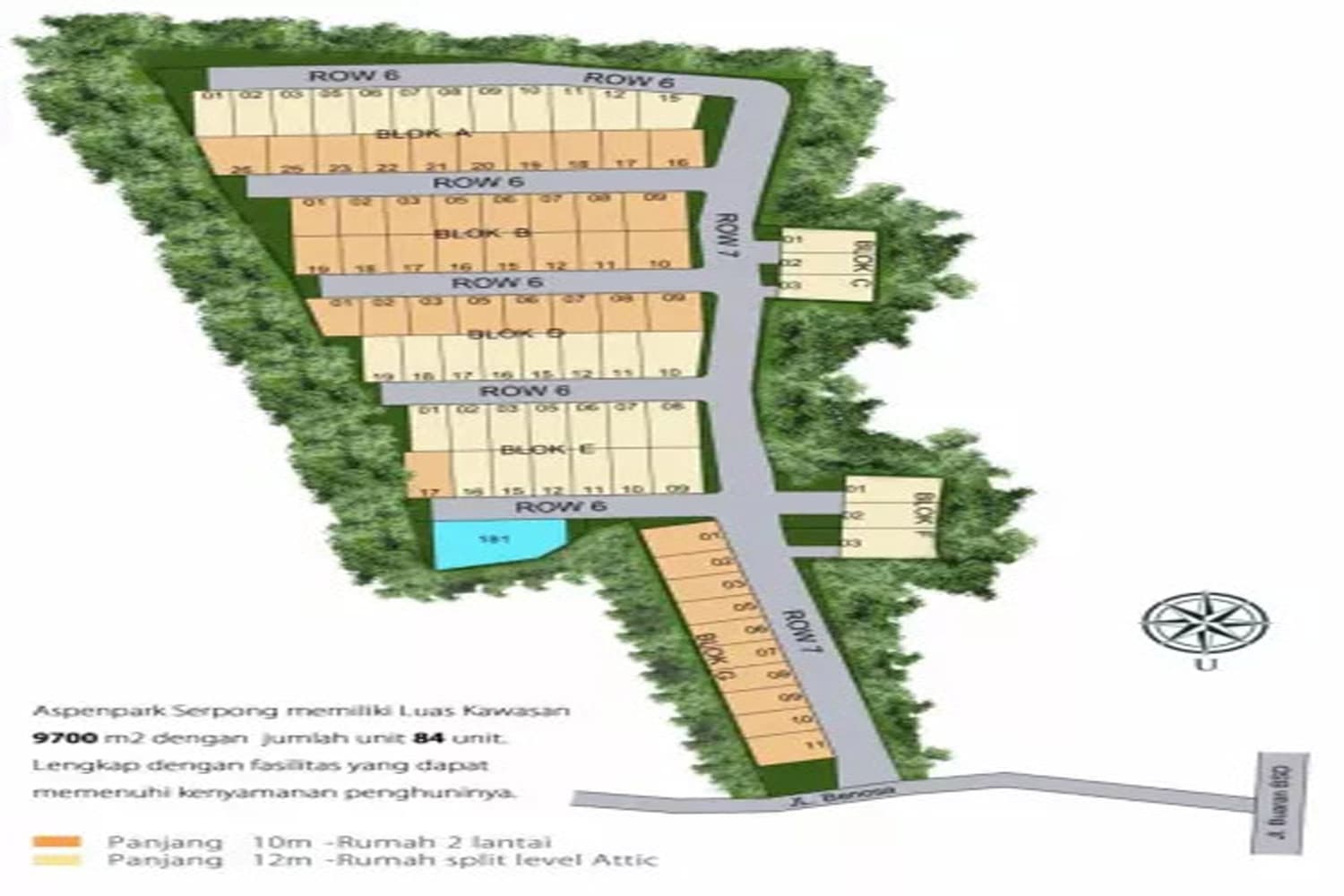 Siteplan Aspen Park Serpong