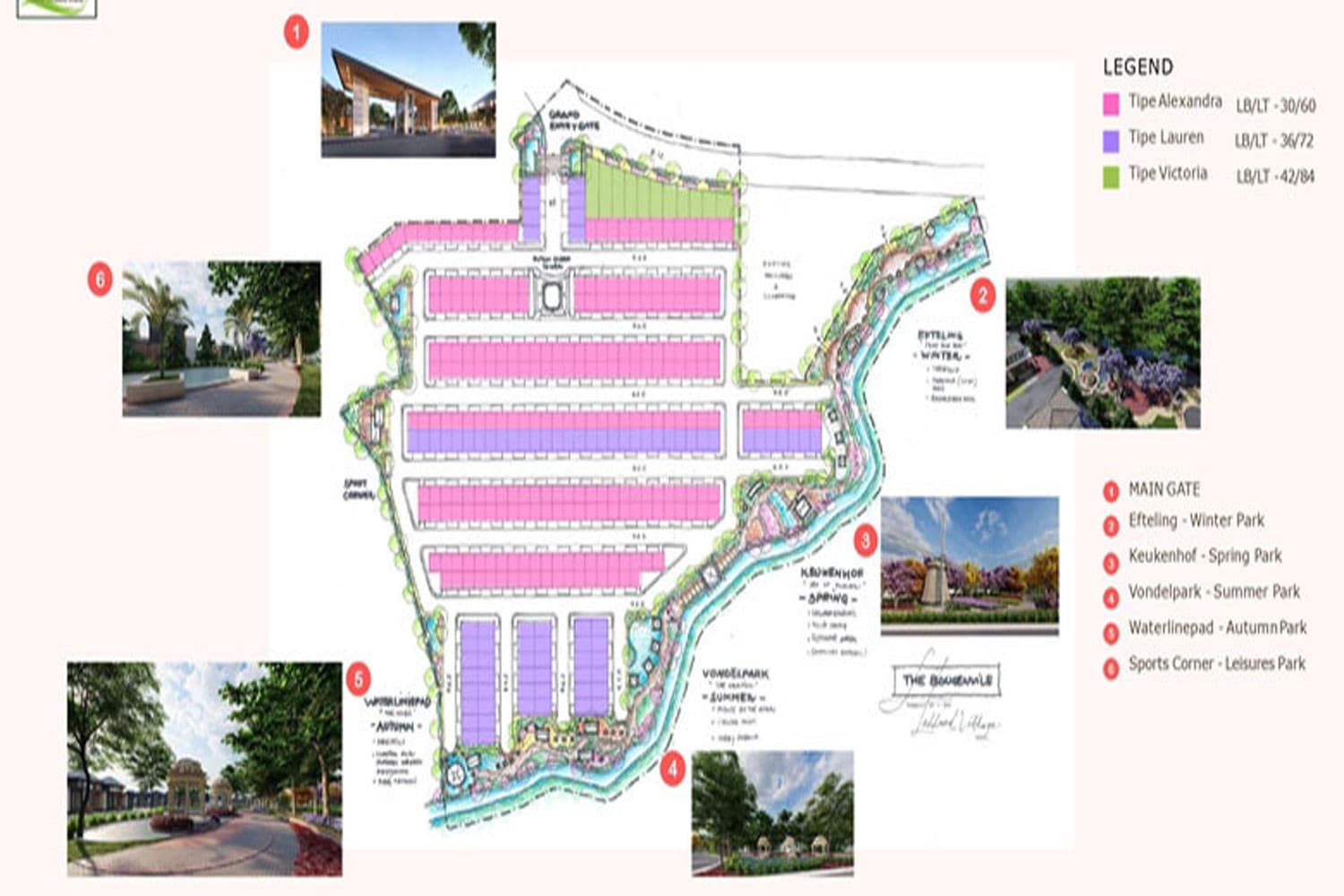 Siteplan Bougenville Serpong Garden Village