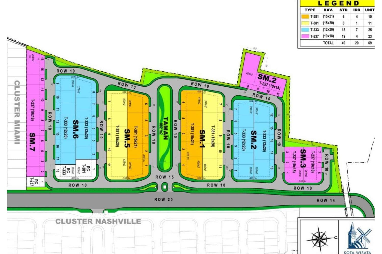 Siteplan Cluster