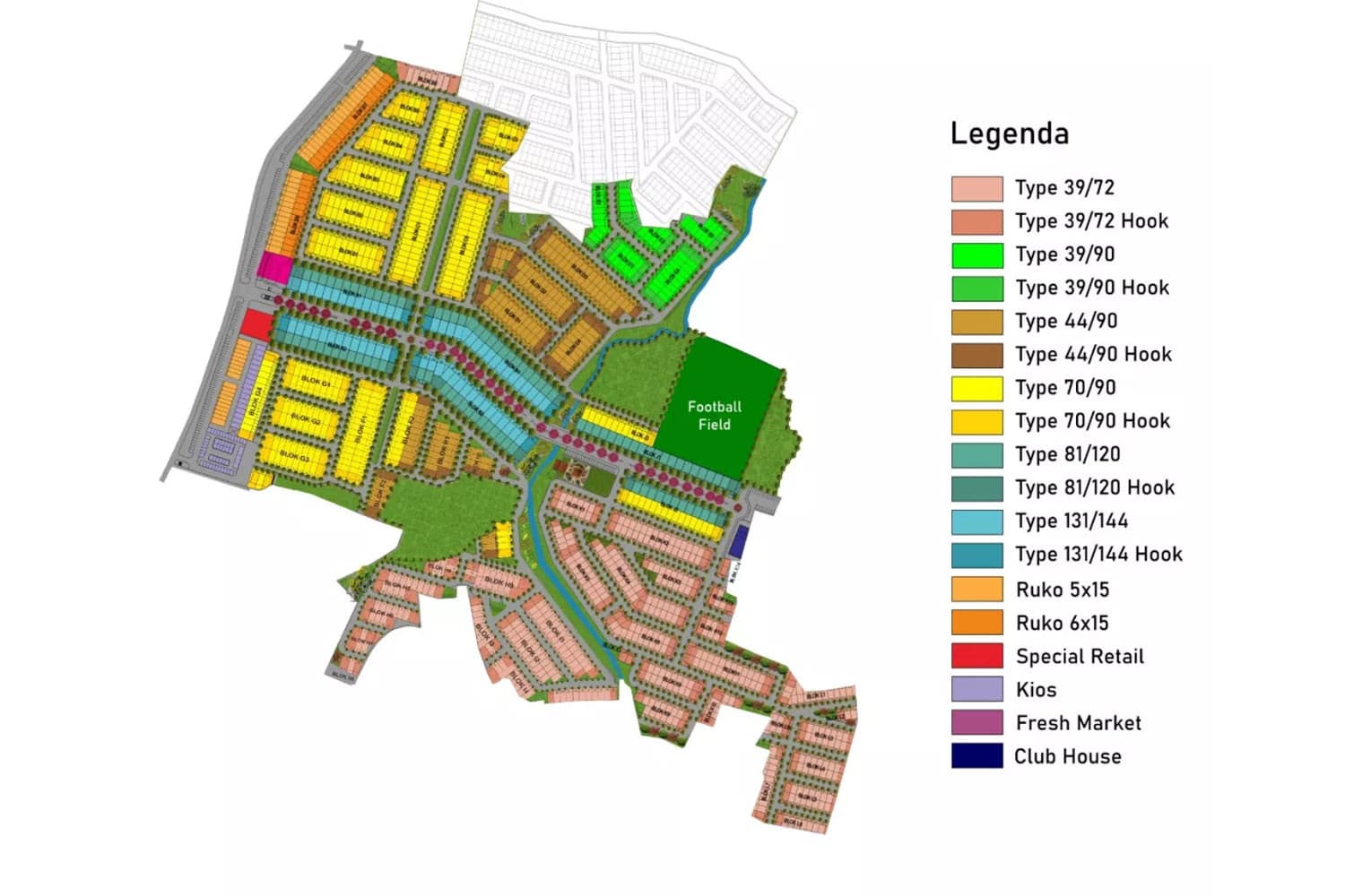 Siteplan Cluster