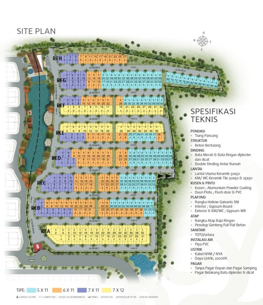 Siteplan Olive Residence Summarecon Bekasi