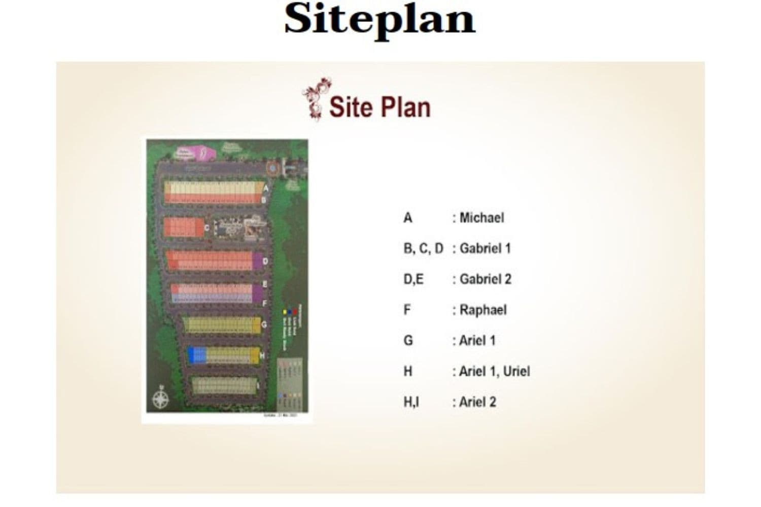 Siteplan Angel Residence