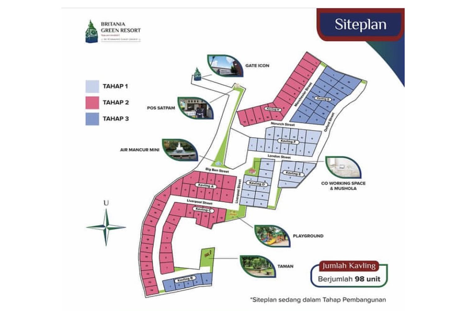 Siteplan Britania Green Resort