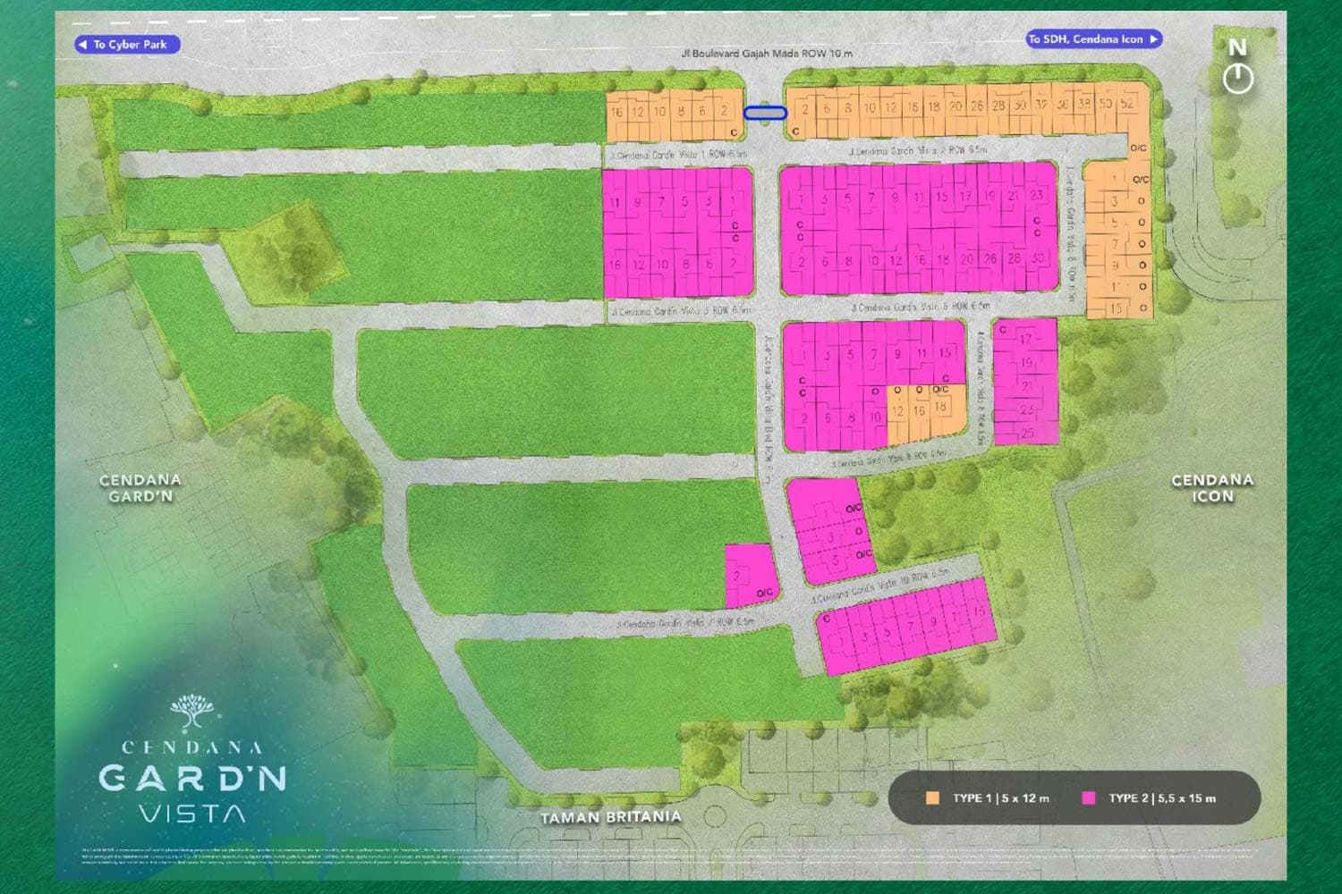 Siteplan Cluster