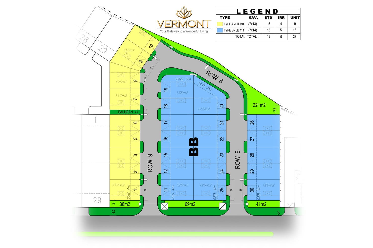 Siteplan Cluster