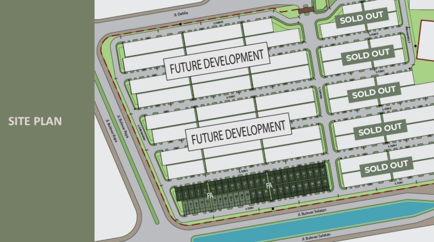 Siteplan Flora Summarecon Bandung