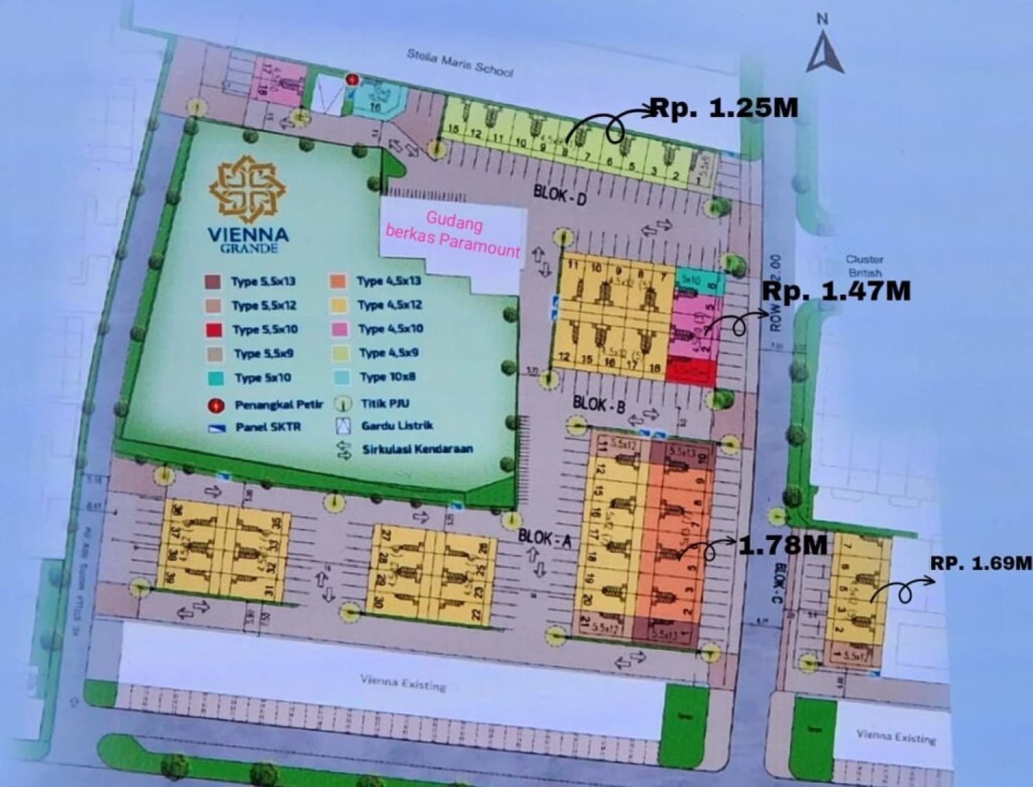 Siteplan Cluster