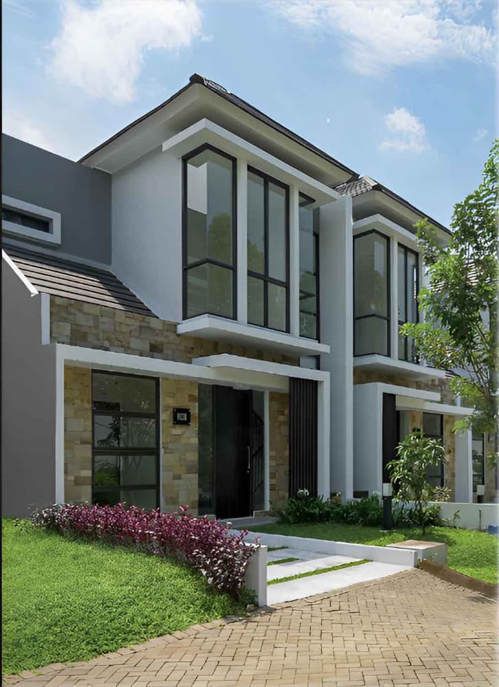 fasad rumah Tamansari Cyber