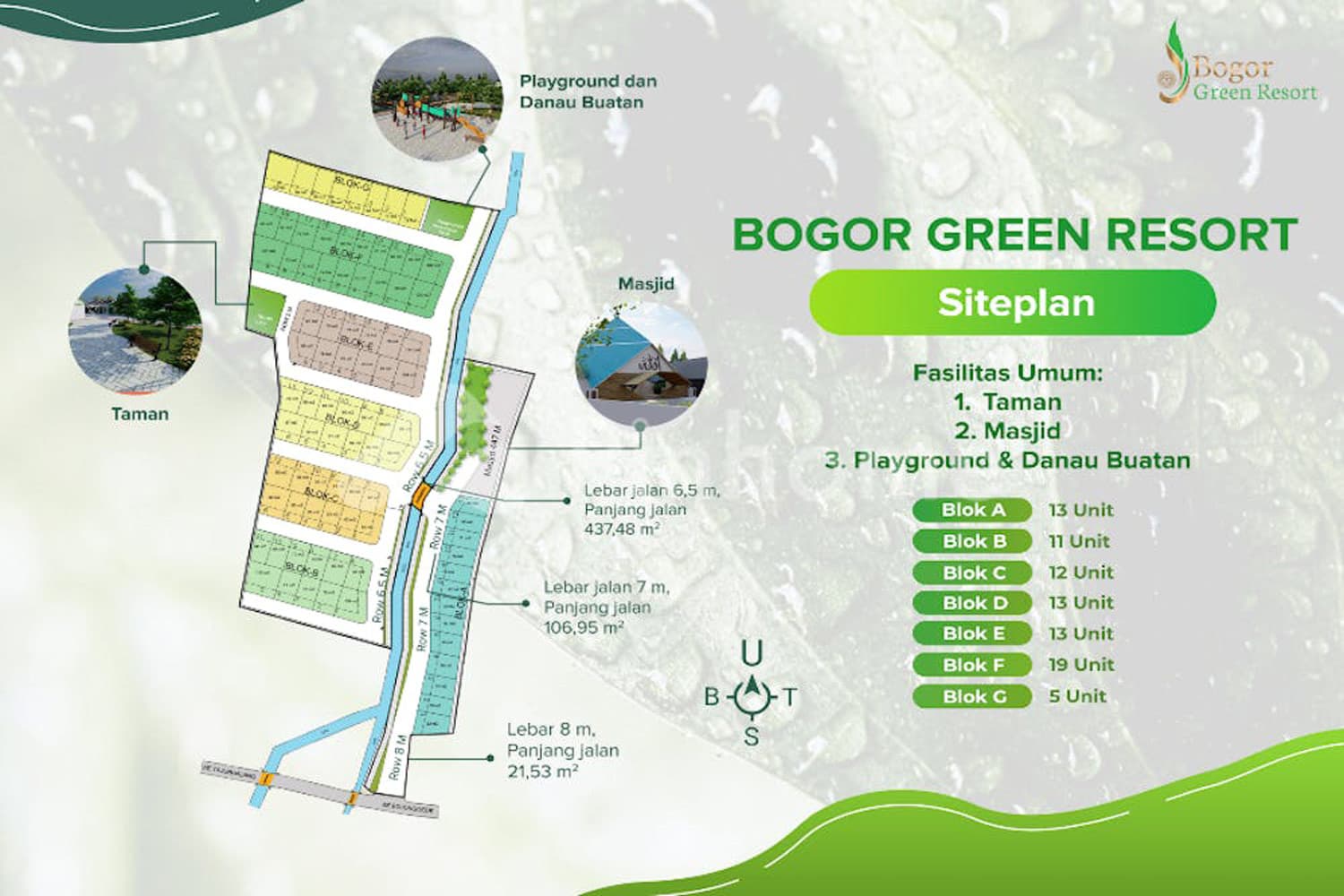 Siteplan Bogor Green Resort