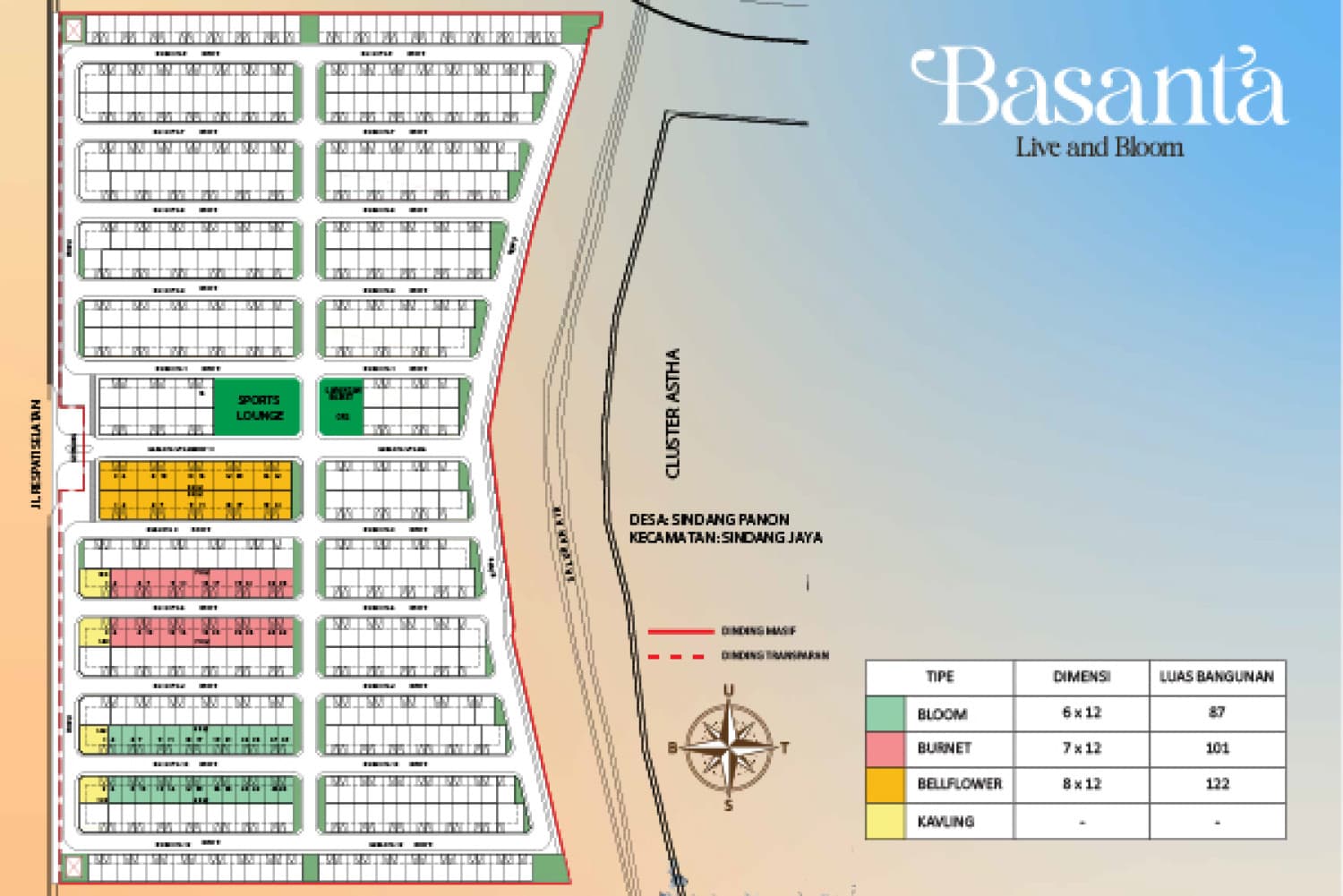 Siteplan Basanta Suvarna Sutera