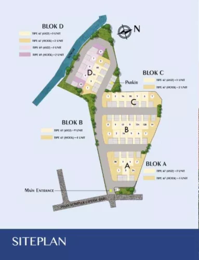 Siteplan Neville Residence